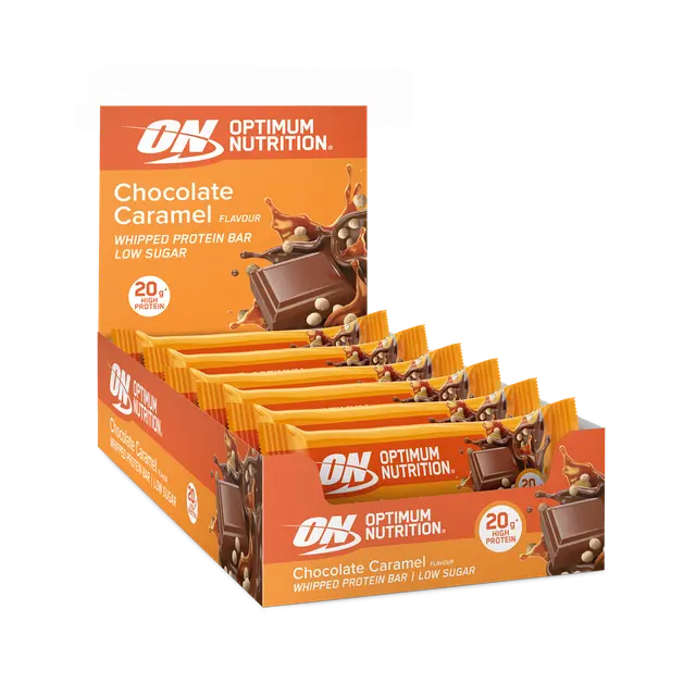 Optimum Nutrition Whipped Protein Bar Multipack - Chocolate Caramel 60gx10