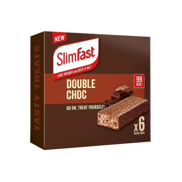 SlimFast Core Snack Bar Double Choc 6 x 25g