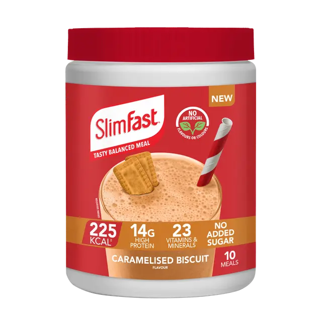 SlimFast Powder Caramelised Biscuit 10 Servings 365g